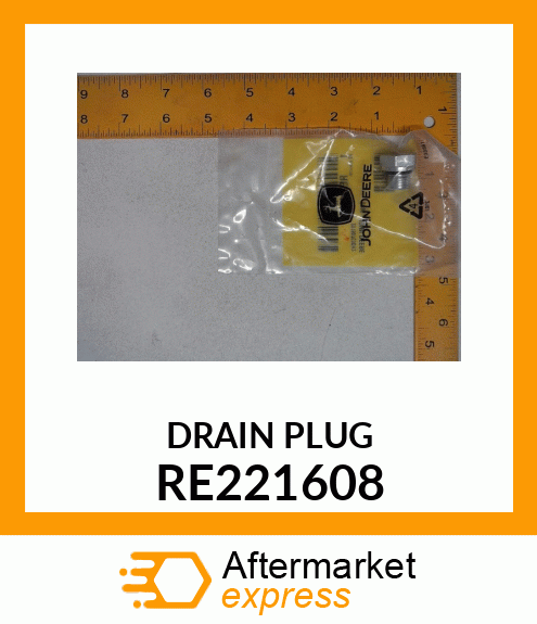 DRAIN PLUG, PLUG WITH O RE221608