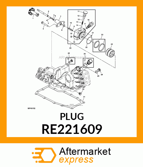 DRAIN PLUG, PLUG WITH O RE221609