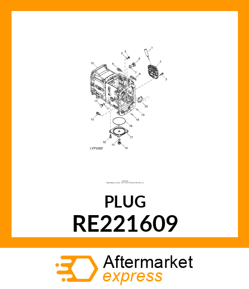 DRAIN PLUG, PLUG WITH O RE221609