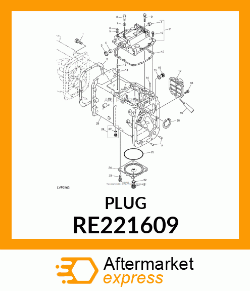 DRAIN PLUG, PLUG WITH O RE221609