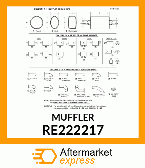 MUFFLER RE222217