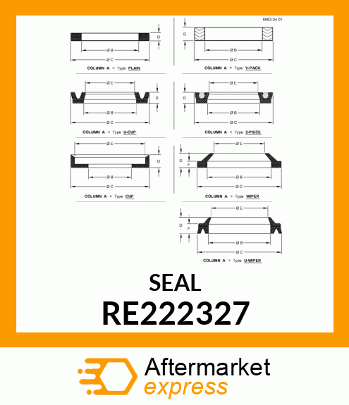 SEAL, FAN DRIVE RE222327