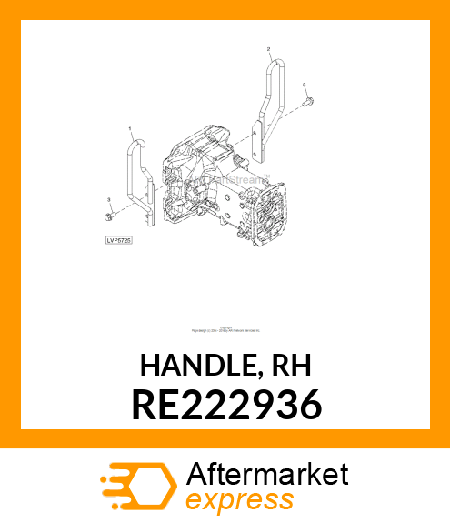 HANDLE, RH RE222936