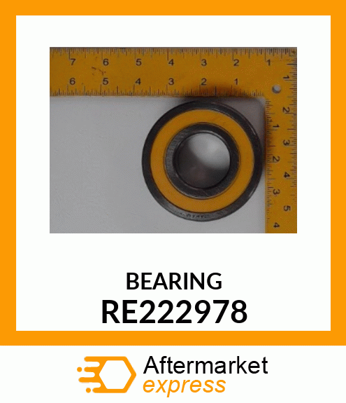 BALL BEARING, 40X90X23 W/SEALS RE222978