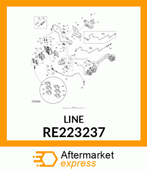 OIL LINE, ASSEMBLY RS PRESSURE RE RE223237