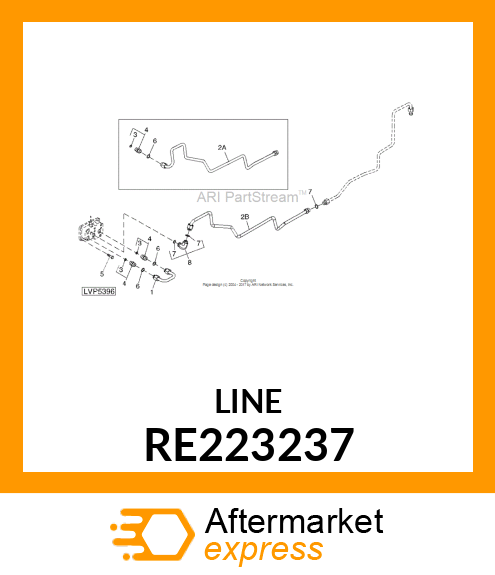 OIL LINE, ASSEMBLY RS PRESSURE RE RE223237