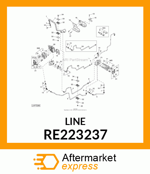 OIL LINE, ASSEMBLY RS PRESSURE RE RE223237