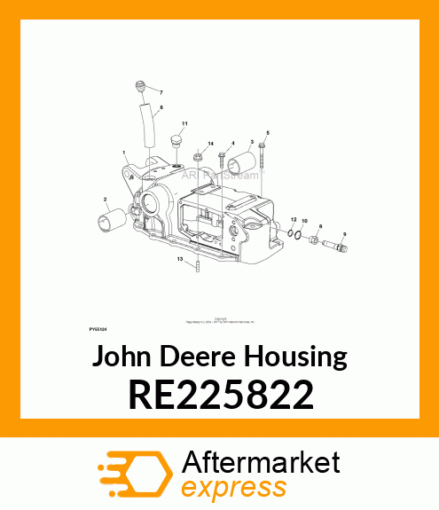 HOUSING, ROCKSHAFT WITH BUSHING RE225822