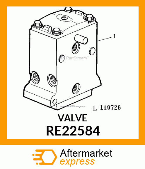 VALVE, SCV, ASSEMBLY MODEL 62SC1 RE22584