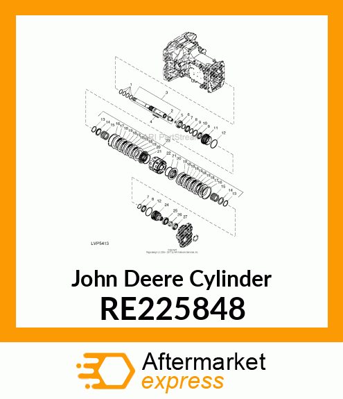 CYLINDER, PR CLUTCH PR/PR HI/LO, Y RE225848