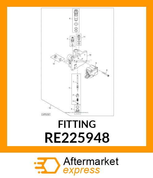 VALVE, VALVE, HITCH RELIEF VALVE RE225948