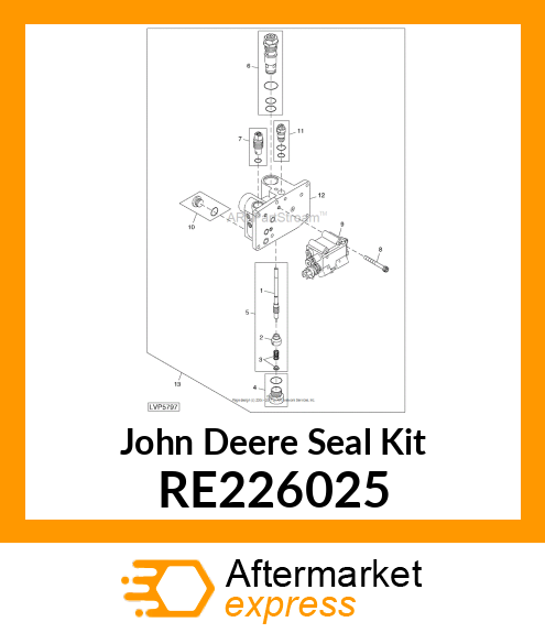 SEAL KIT, MECHANICAL RCV RE226025