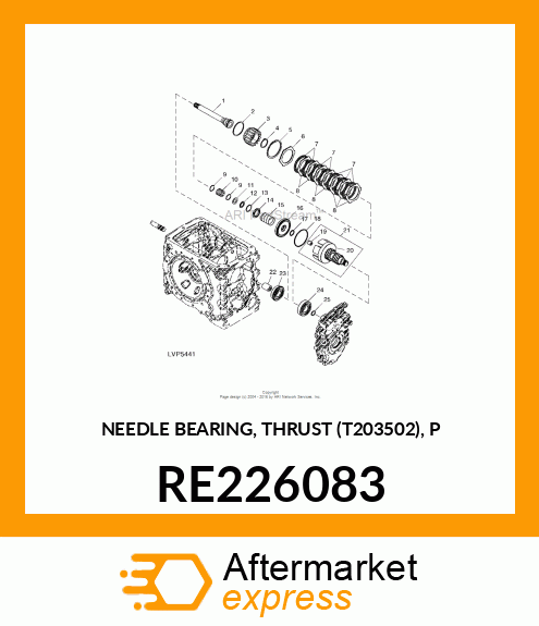 NEEDLE BEARING, THRUST (T203502), P RE226083