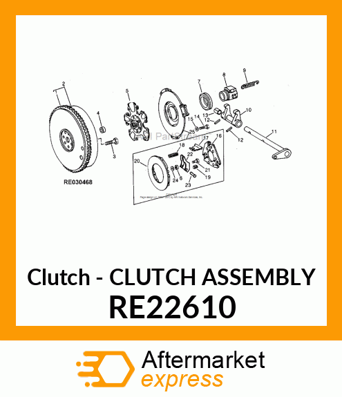 Clutch - CLUTCH ASSEMBLY RE22610