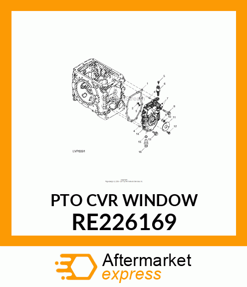 WINDOW, OIL LEVEL SIGHT YANMAR P/ RE226169