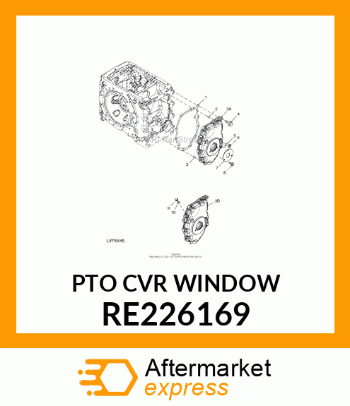 WINDOW, OIL LEVEL SIGHT YANMAR P/ RE226169