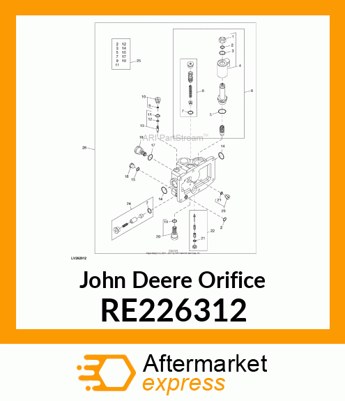 ORIFICE, LOAD SENSE BLEED W/CHECK RE226312