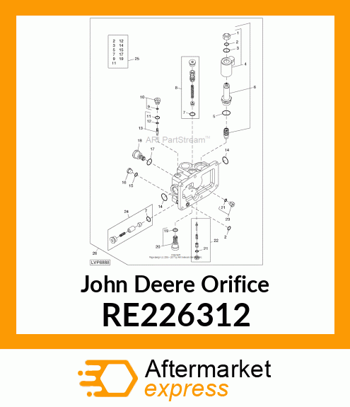 ORIFICE, LOAD SENSE BLEED W/CHECK RE226312