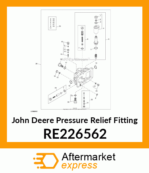 PRESSURE RELIEF FITTING, LOAD SENSE RE226562