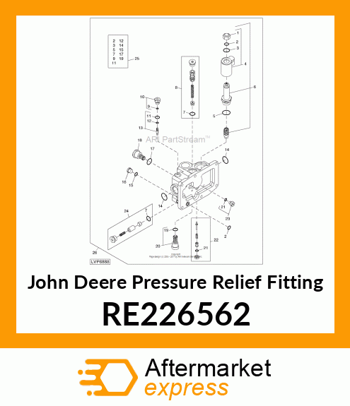 PRESSURE RELIEF FITTING, LOAD SENSE RE226562