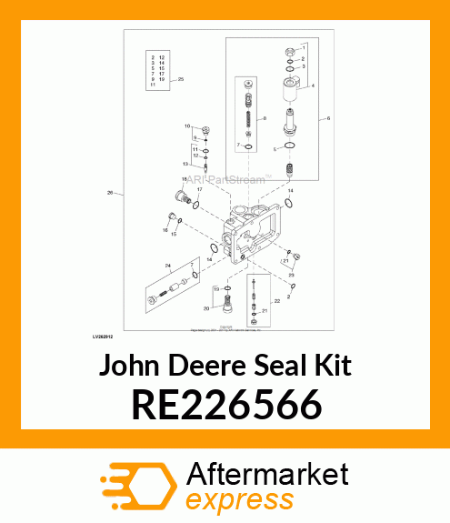 SEAL KIT, EXTERNAL SEALS RE226566