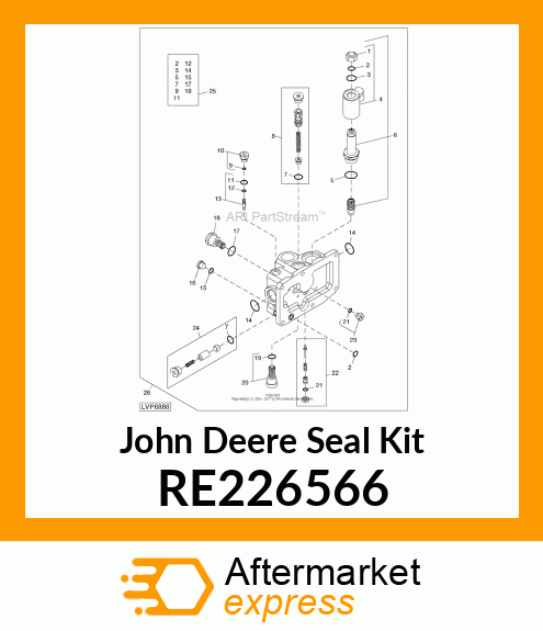 SEAL KIT, EXTERNAL SEALS RE226566