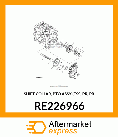 SHIFT COLLAR, PTO ASSY TSS, PR, PR RE226966