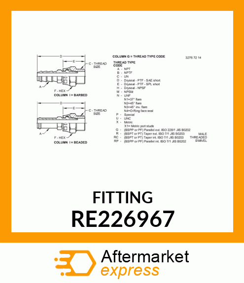 FITTING RE226967