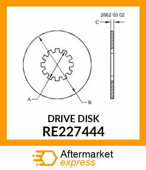 DRIVE DISK RE227444