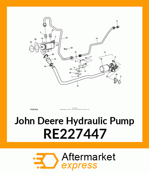 HYDRAULIC PUMP RE227447