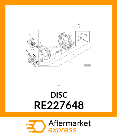 CLUTCH DISK, PTO RE227648