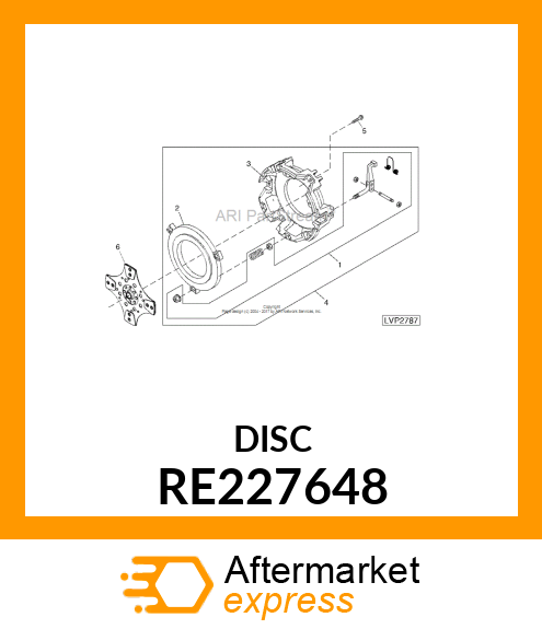 CLUTCH DISK, PTO RE227648