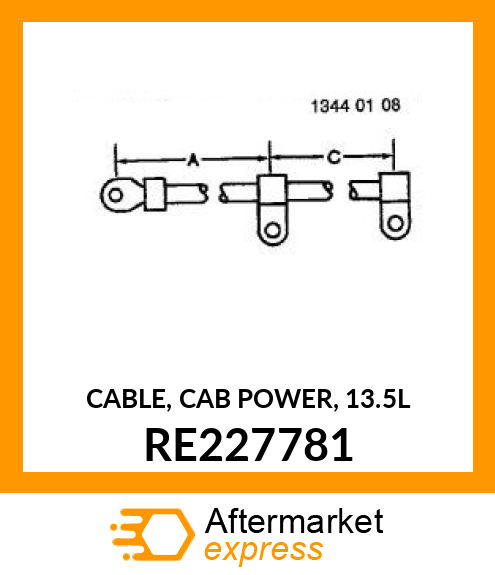 CABLE, CAB POWER, 13.5L RE227781