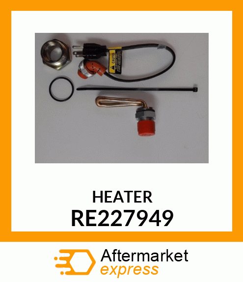 COOLANT HEATER, WITH CORD KIT RE227949