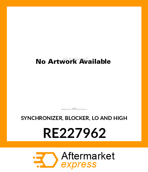 SYNCHRONIZER, BLOCKER, LO AND HIGH RE227962