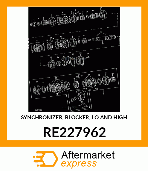 SYNCHRONIZER, BLOCKER, LO AND HIGH RE227962