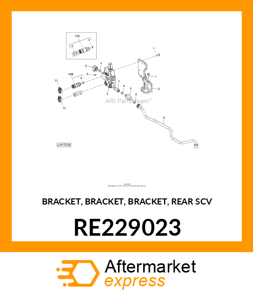 BRACKET, BRACKET, BRACKET, REAR SCV RE229023