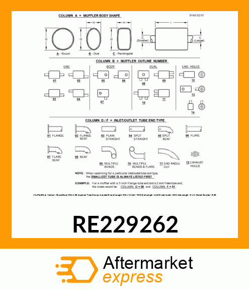 MUFFLER RE229262