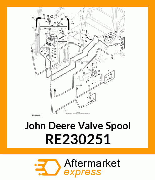 VALVE SPOOL, BRAKE W/SWITCH RE230251