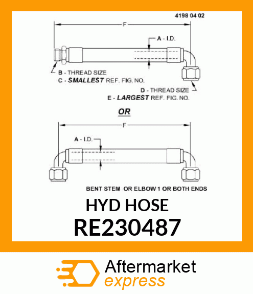 HOSE, LOAD SENSE,FOR NON RE230487