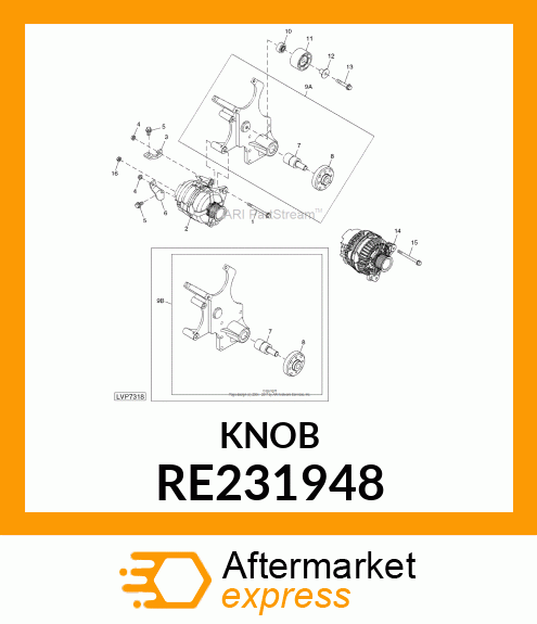 NUT, PLASTIC COVERED RE231948