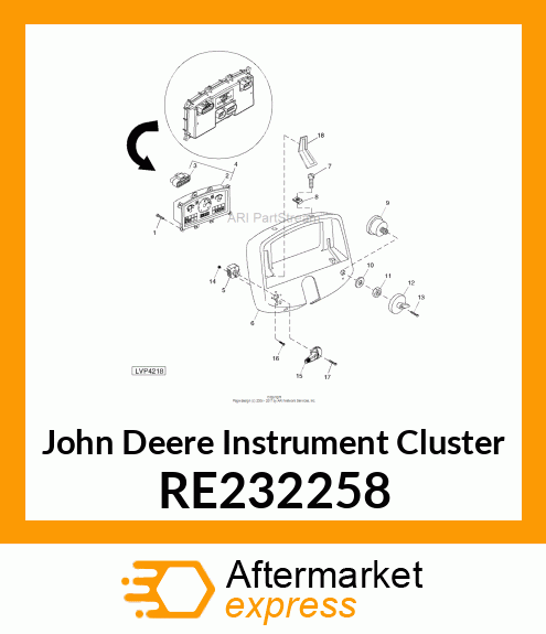 INSTRUMENT CLUSTER, FIELD INSTALLAT RE232258