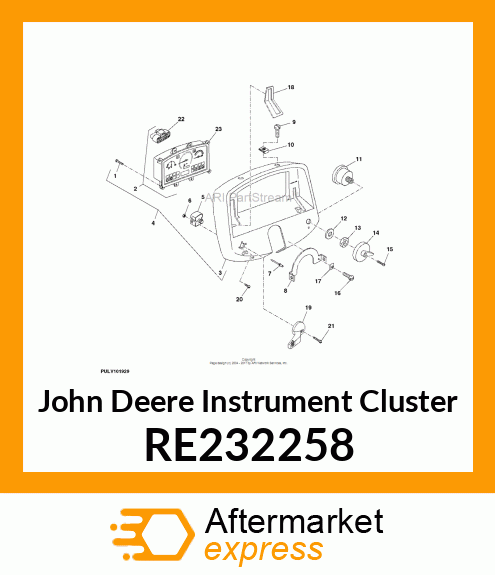 INSTRUMENT CLUSTER, FIELD INSTALLAT RE232258