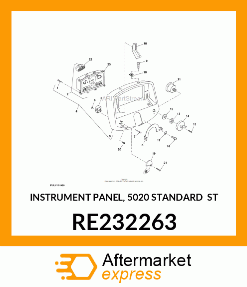 INSTRUMENT PANEL, 5020 STANDARD ST RE232263