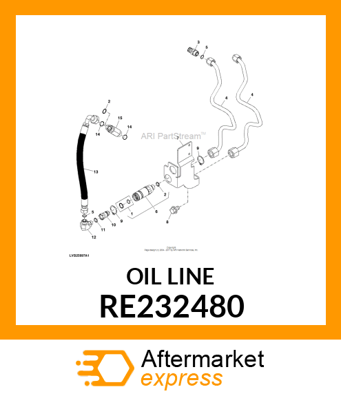 OIL LINE, POWER BEYOND RETURN RE232480