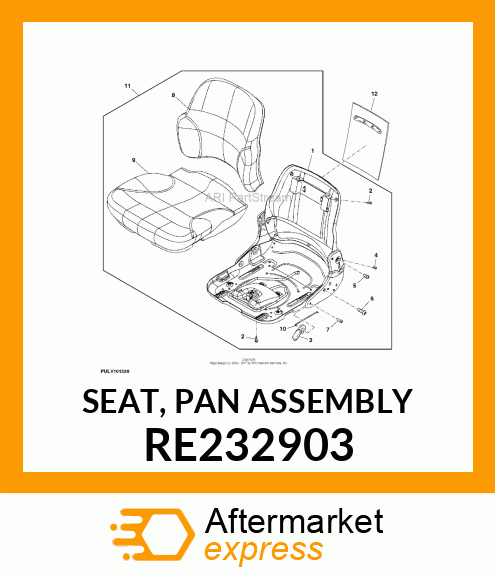 SEAT, PAN ASSEMBLY RE232903