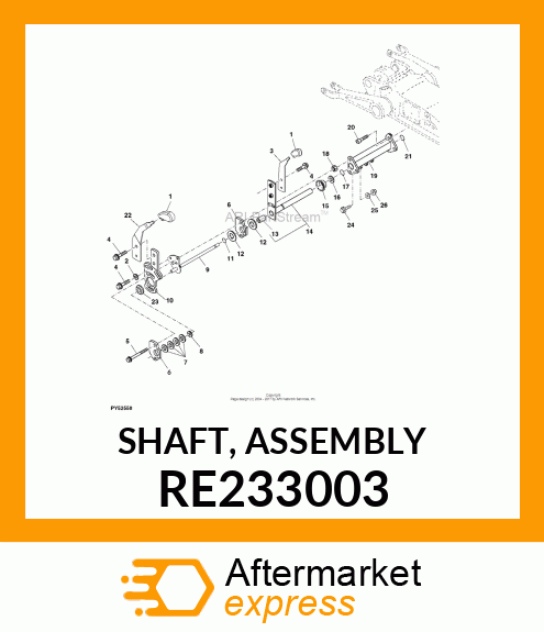 SHAFT, ASSEMBLY RE233003