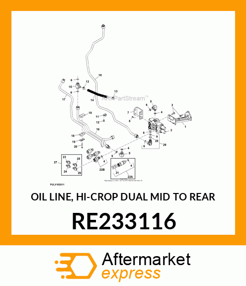 OIL LINE, HI RE233116