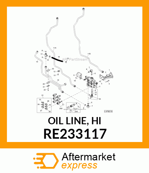 OIL LINE, HI RE233117