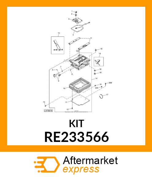 SEAT KNOB KIT RE233566